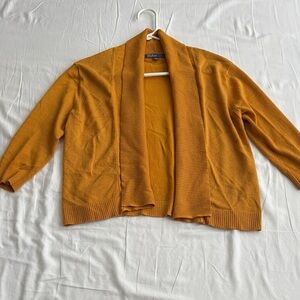 89th & Madison Women's Yellow/Golden Cardigan